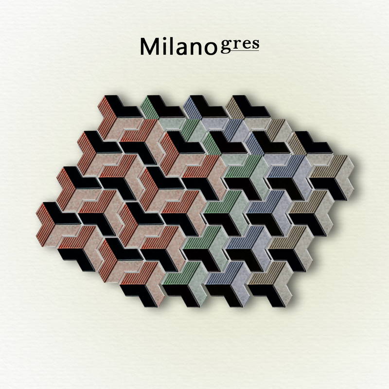 Boomerang Mosaic Tile Collection – 49x84mm | Mesh Sheet 300x341mm