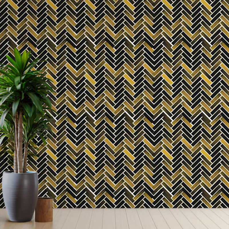 Black & Metallic Gold