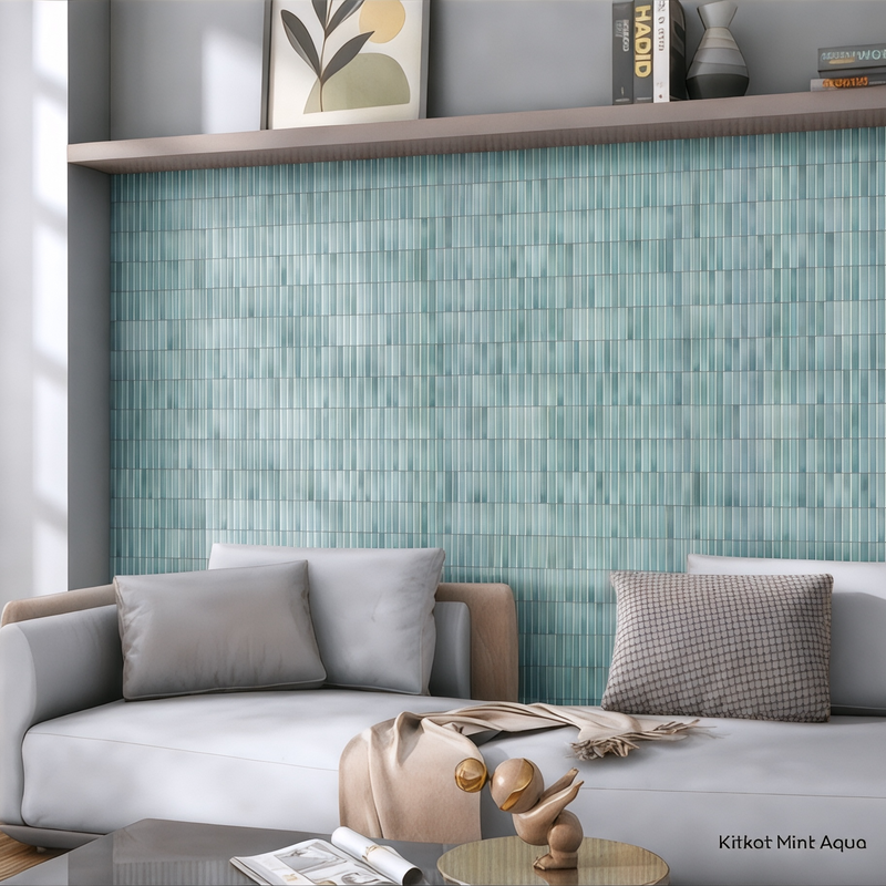 Kitkat Mint Aqua | Decor Tile